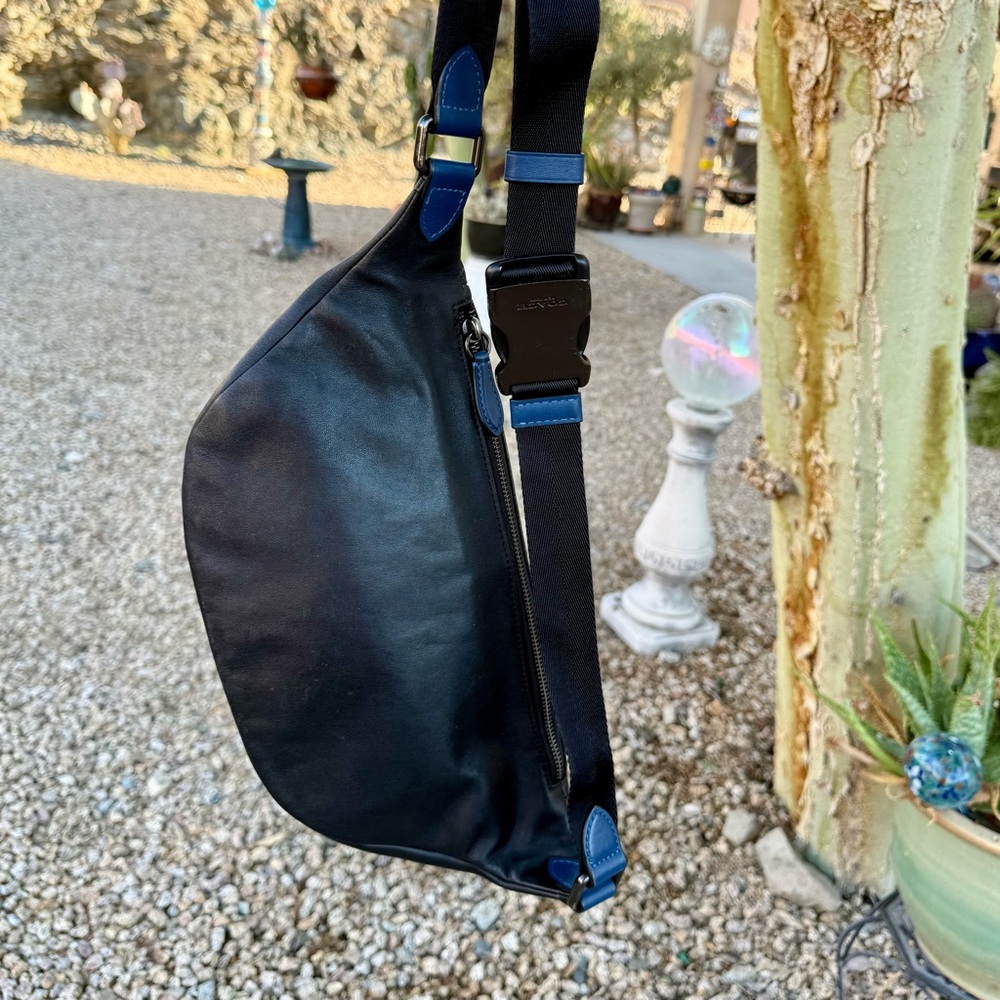 Coach League belt bag leather jacquard NWOT - Picture 8 of 13